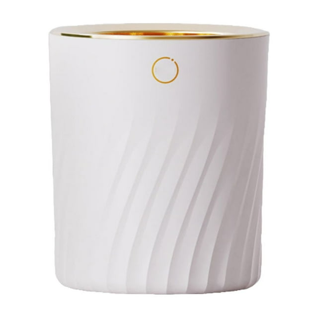 tamizeot Mini Trash Can Tabletop Large Open Living Room Waste Bin Makeup Sundries Storage Garbage Litter Organizer Dustbin White