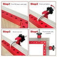 thumbnail image 4 of Corner Clamps for Woodworking, 90 Degree Clamps Woodworking Tools 5.5"x 5.5"Aluminum L Type Positioning Clamping Squares Carpenter Tool for Boxes, Cabinets, Drawers, 4 of 9