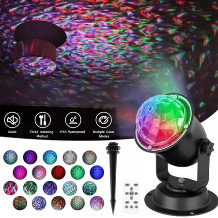 

Portable Water Ripple Projection Lamp With Romote Control Projector Night Light Birthday Party Lamp