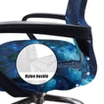 thumbnail image 5 of POLERO Elastic Cloth One Piece Desk Computer Chair Slipcover for Workspace Home, Soft Stretch Washable High Back Chair Slipcover, Turtle and Floral Pattern, 5 of 7