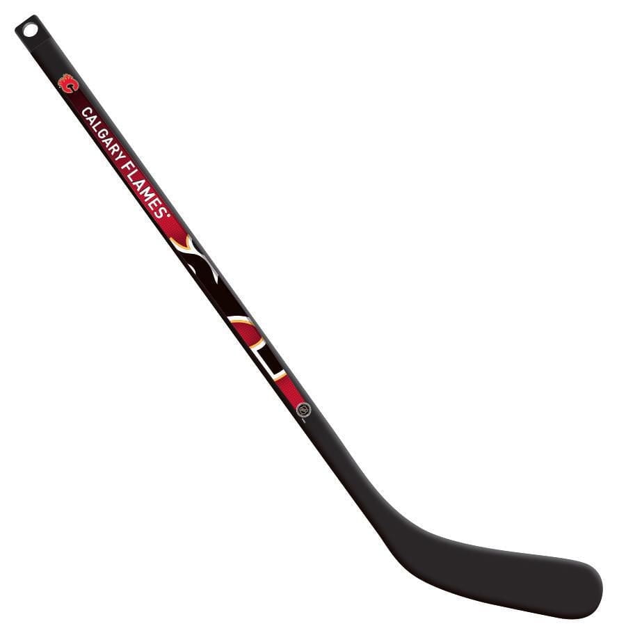 Mini bâton de joueur de hockey en composite LNH Calgary Flames, gaucher - blanc ou noir