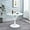 Dining Table-white, variant on 31.5" Mid-Century Round Dining Table for Outdoor, Tulip Table Metal Kitchen Dining Table for 2-4 People with Pedestal Base Leisure Coffee Table Office Living Room Small Space, White