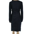 thumbnail image 2 of Nicole Miller Artelier NAVY Jersey & Co Metal Combo Long Sleeve Dress, US 0, 2 of 2