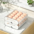 thumbnail image 1 of Dvkptbk Storage Rack Large Capacity Eggs for Refrigerator - Stackable 36-Grid Eggs Fresh Storage Box for Fridge, Eggs Storage Container Organizer Bin, White Plastic Storage Home & Garden, 1 of 9