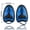 Blue, variant on Universal Size Flat Design Swim Hand Paddles, Professional Swimming Training Gear for Adults Teens, Boost Arm Power During Pool Fitness Practice