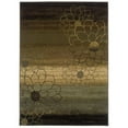 thumbnail image 1 of Oriental Weavers Hudson 3'10" x 5'5" Machine Woven Rug in Brown, 1 of 2