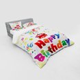 thumbnail image 3 of Ambesonne Birthday Bedding Set 3 Pcs, Gift Box Colorful Stars, Twin, Multicolor, 3 of 3