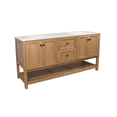thumbnail image 2 of Lakeshore 72" Double Bathroom Vanity with Blonde Cabinet and Engineered White Top, 2 of 3