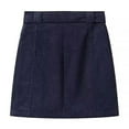 thumbnail image 4 of Luxalzxs Womens Corduroy Mini Skirt Casual High Waist Basic Casual A-line Skirt Spring Summer Party Bodycon Short Pencil Skirts with Belt, 4 of 4