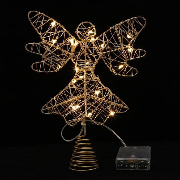 LOLIPPYY Golden Tree Toppers for Christmas 1Pack 9.8x7.1in