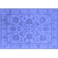 thumbnail image 1 of Ahgly Company Machine Washable Indoor Rectangle Oriental Blue Industrial Area Rugs, 6' x 9', 1 of 4