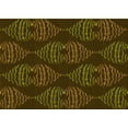 thumbnail image 1 of Ahgly Company Machine Washable Indoor Rectangle Transitional Dark Yellow Green Area Rugs, 7' x 9', 1 of 7