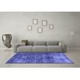 thumbnail image 3 of Ahgly Company Indoor Square Oriental Blue Traditional Area Rugs, 8' Square, 3 of 4