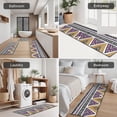 thumbnail image 5 of Colorful Geometric Triangle Diamond Pattern Kitchen Rugs Sets Of 3,Kitchen Runner Rugs Non Skid Washable,Decorative Kitchen Floor Mats for Kitchen,Sink,Laundry,17"x30"+ 17"x47" + 17"x59", 5 of 6