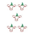 thumbnail image 2 of Wweixi Functional Accessories Christmas Wine Bottle And Glass Holder Versatile green hat 5Set, 2 of 6