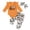 Orange, variant on Mercatoo Toddler Baby Girls Halloween Clothes Set Alphabet Embroidered Long Sleeve Romper Cartoon Pants Headband Girl Outfit