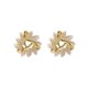 thumbnail image 3 of Pendientes de mujer con diseño de nicho de moda, pequeños y minimalistas, con forma de triángulo geométrico y piedra de ojo de gato, 3 of 5