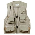 thumbnail image 2 of Chaleco funcional para fotografía de pesca de malla de primavera y verano con múltiples bolsillos, chaleco de seguridad para voluntarios masculinos, 2 of 5