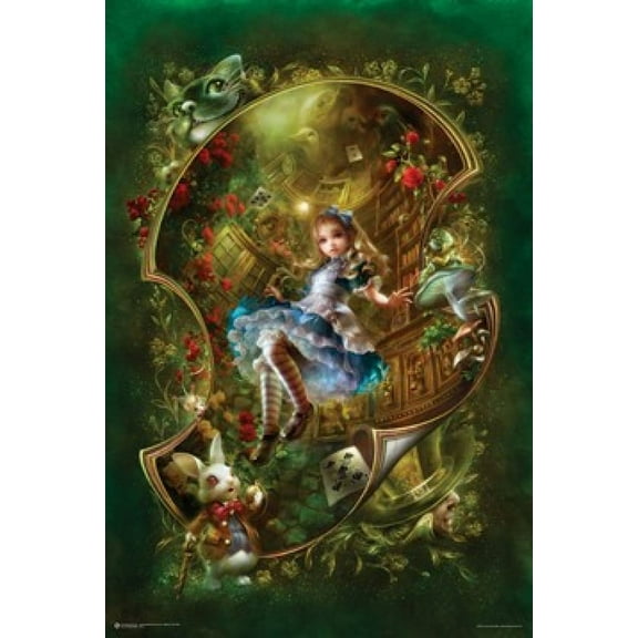 Alice In Wonderland Laminated Poster (24 x 36)