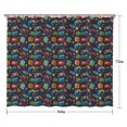 thumbnail image 5 of Colorful Games Retro Black Pattern Shower Curtain 84"x72" ,Bathroom Decorative Shower Curtains Set with 12 Hooks,Modern Waterproof Washable Shower Curtain, 5 of 6