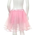 thumbnail image 4 of Women's High Waisted Mini Pleated Skirt Multi Layered Mesh Tulle Ruffle Hem Tutu Skirt Fluffy A-Line Short Skirt For Party Costume Daily Wear, 4 of 4