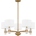thumbnail image 3 of Quoizel Kimberly 5-Light Brushed Weathered Brass Chandelier, 3 of 7