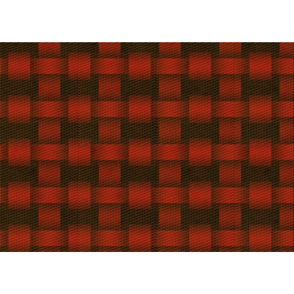 Ahgly Company Indoor Rectangle Patterned Saffron Red Area Rugs, 2' x 3'