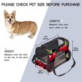 thumbnail image 3 of Cherry Fabric 900D Oxford Cloth Dog Carrier Bag with Sherpa Base & Nylon Webbing, 17x10x11.8 Inches, Pet Travel Crate for Small Dogs - Durable & Comfortable, 3 of 7