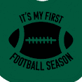 thumbnail image 4 of Inktastic It's My 1st Football Season Boys or Girls Baby Bib, 4 of 4