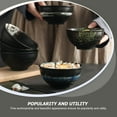 thumbnail image 3 of 2Pcs Japanese Style Rice Noodle Bowl Vintage Soup Bowl Creative Ceramic Bowl, 3 of 6