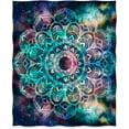 thumbnail image 2 of Floral Mandala Galaxy Blanket Print Throw Blanket Lightweight Cozy Warm for Bed Couch Kids Youth Gift 50"x60", 2 of 6