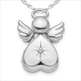 thumbnail image 2 of Picturesongold.Com Sterling Silver Angel With Diamond Photo Female Adult Locket, 2 of 4
