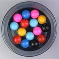 thumbnail image 3 of Eigraketly 10 piezas 1 juego de pelotas de golf pequeño entrenamiento accesorio de golf práctica pelota flotante para entrenadores practicantes Golf negro, 3 of 6