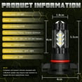 thumbnail image 2 of 5202 2504 H16 LED Fog Light DRL Driving Bulb 8000LM Golden light, 2 of 12