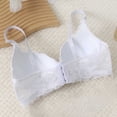 thumbnail image 4 of Fatuov Lace Underwire Bras for Women Supportive Solid Color Full Coverage Comfort Bra for Vacation, Push Up Lightly Lined Bra 36B, White, 4 of 5