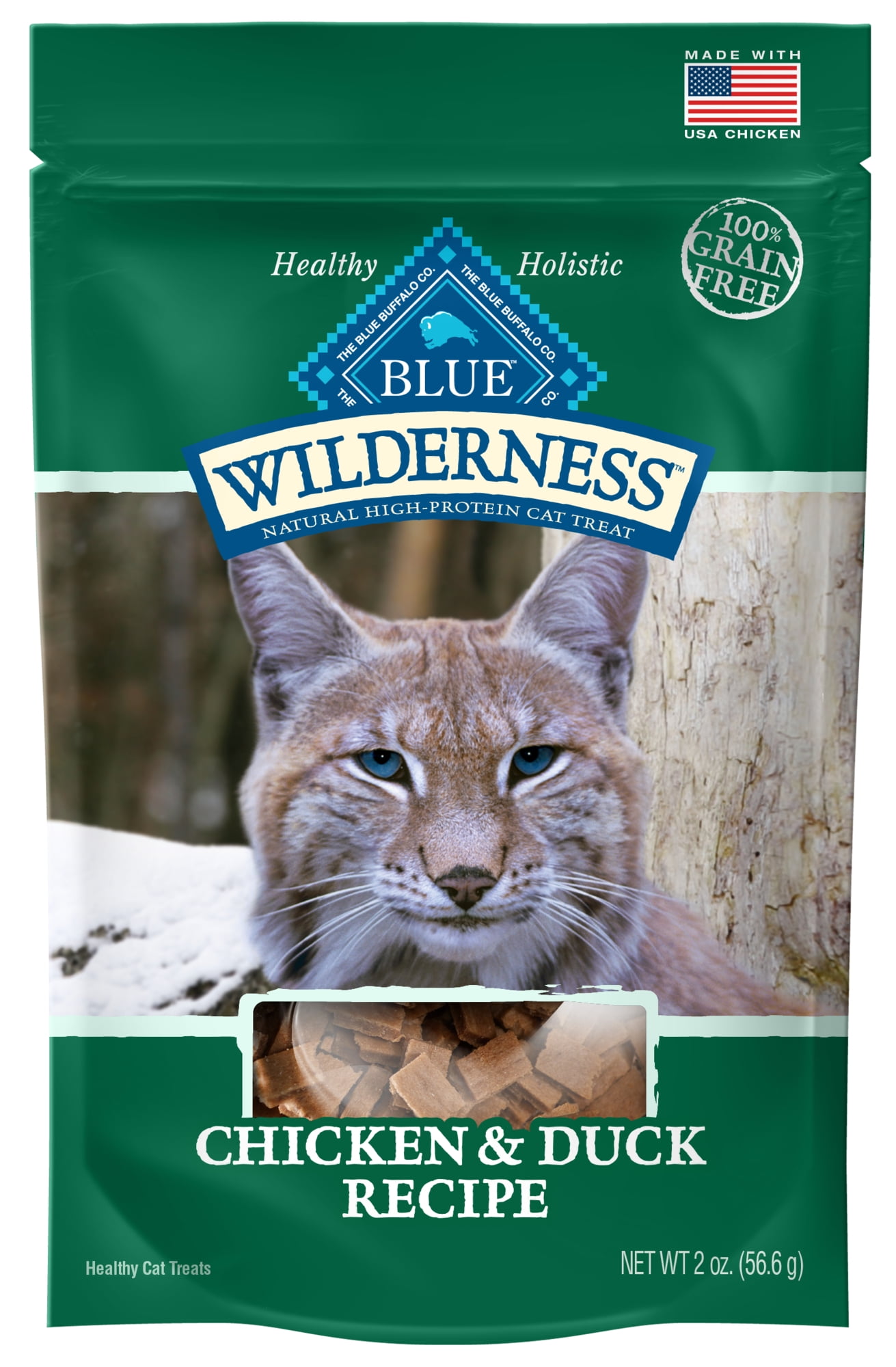 Blue Buffalo Wilderness Grain Free SoftMoist Cat Treats, Chicken