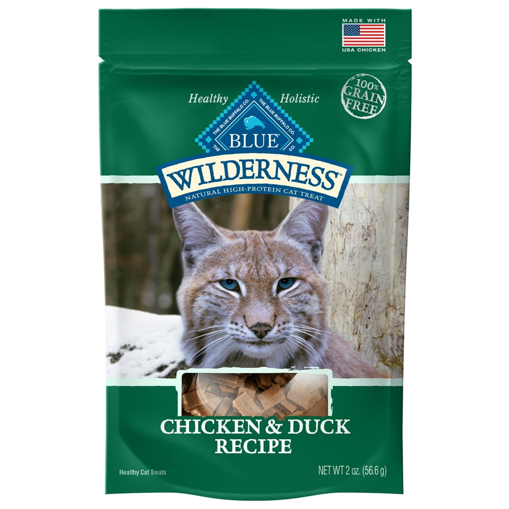 Blue Buffalo Wilderness Grain Free SoftMoist Cat Treats, Chicken & Duck 2oz bag