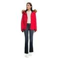 Canada Weather Gear Women's Classic Puffer Jacket with Faux Fur Trim
