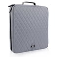thumbnail image 1 of Coofit CD Case 160 Capacity Nylon Heavy Duty DVD Holder CD Organizer CD Storage Case, 1 of 10
