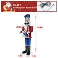 thumbnail image 3 of VEIKOUS 5ft Christmas Nutcracker Drumming Soldier Decoration, Xmas 3D Outdoor & Indoor Lighted Decor for Holiday, Party, 3 of 10