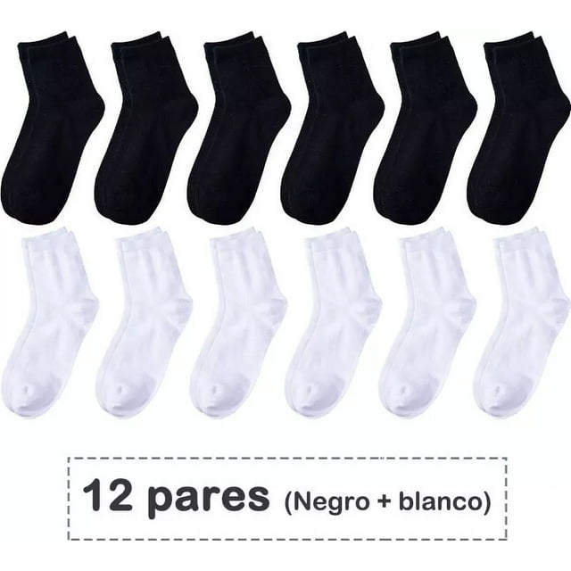 Calcetines Vestir Caballero Algodón Colores Moda 12 Pares