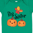 thumbnail image 4 of Inktastic Big Sister Pumpkins with Fall Leaves Girls Baby Bodysuit, 4 of 5