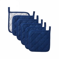 ACDANC 6Pcs Kitchen Pot Holders Set Heat Resistant Pure Cotton Potholders Kit Large Coasters Hot Pads Terry Pot Holders for Everyday Cooking and Baking 7 X 7 Inch