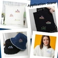 thumbnail image 4 of 2 Sheets Flowers Grass Water Soluble Embroidery Patterns Stabilizers Hand Sewing Stick and Stitch Transfers Fabric Wash Away Pre-Printed Self Adhesive for Bags Cloth Sewing Lovers, 4 of 9