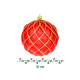 thumbnail image 2 of Esfera de Navidad Importadora La Merced 10 cm Paquete 20 Pz Rojo con Dorado Plástico Alta Resistencia, 2 of 5