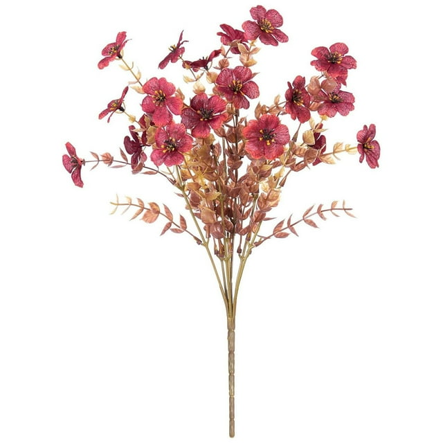 Fleurs pour la Maison Violet Plastique Réaliste Arrangement Floral Centre de Table Salon