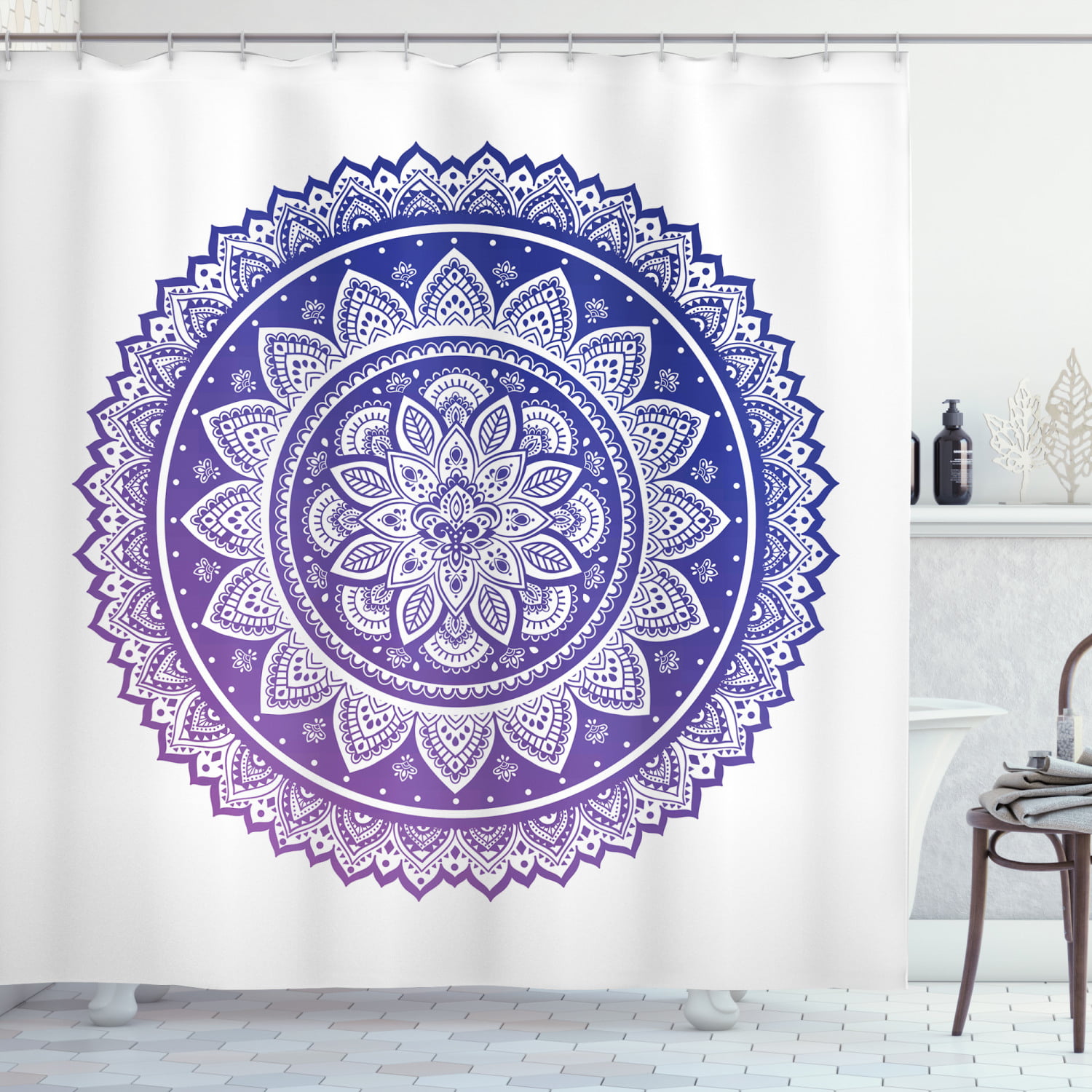 Details about   Mandala Flower Shower Curtain Sets Bohemian Yoga Mystic Zen for Bathroom Decor 