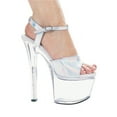thumbnail image 2 of Ellie Shoes 7" Heel Clear Bottom Sandal 711-Flirt-C, 2 of 5