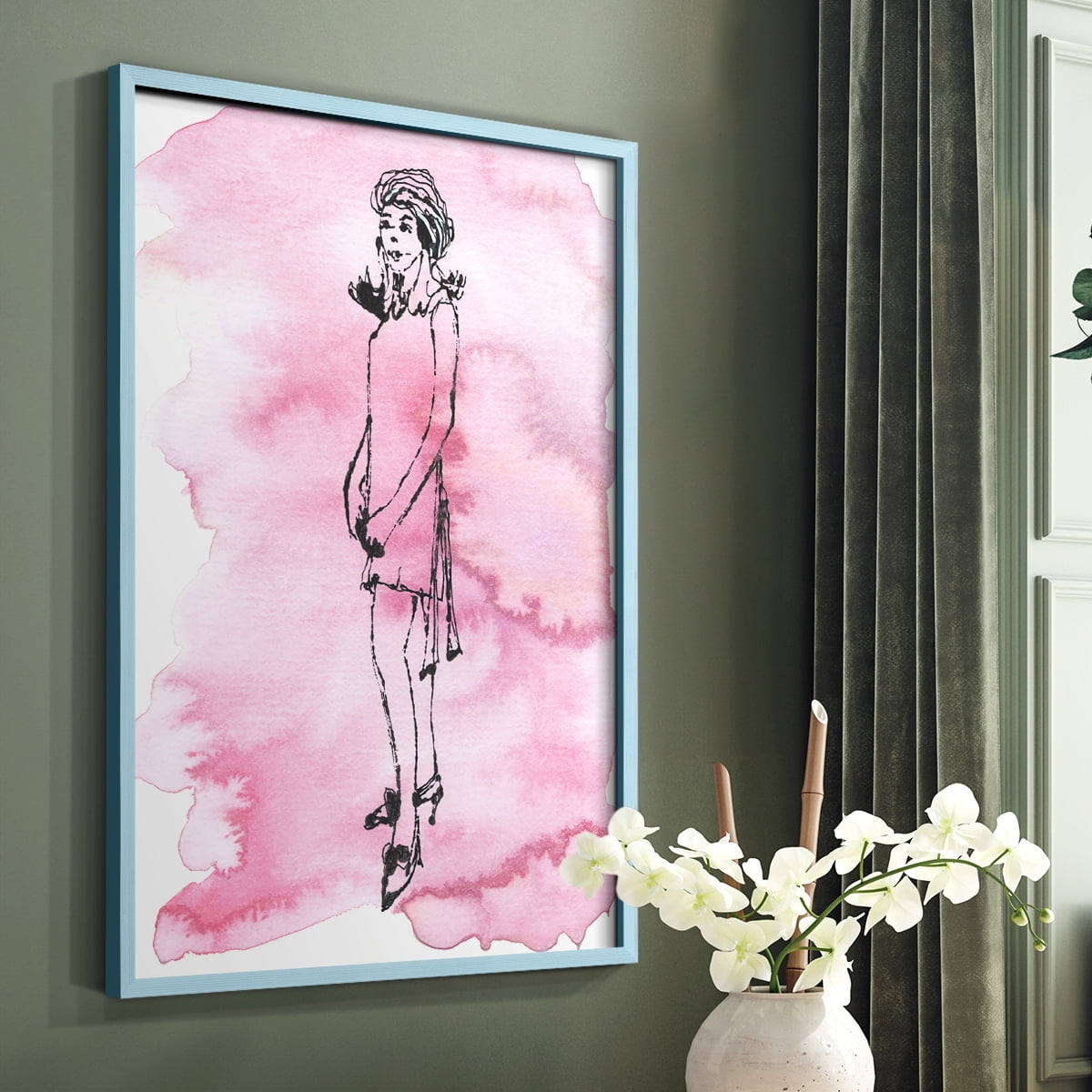 60's Fab II in Paper Solid Wood 8 x 10 Framed Print