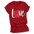 thumbnail image 1 of Birdeem Femmes Saint-Valentin Imprimé T - Mode Confortable Chemisiers Hauts pour Femme, 1 of 1